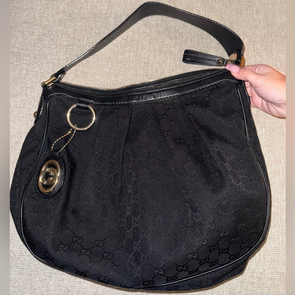 Gucci Canvas Shoulder Bag